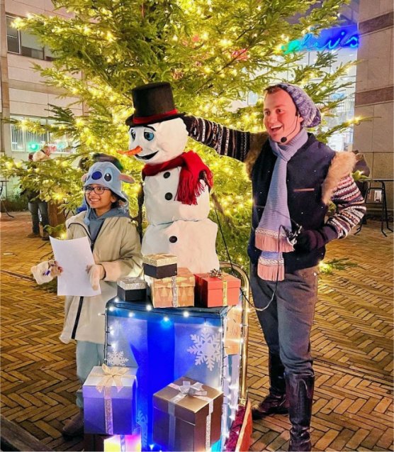 Frosty de zingende sneeuwpop