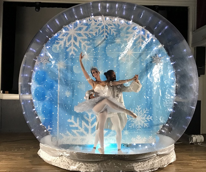 Ballerina in de Snowglobe, www.kerst-entertainment.nl